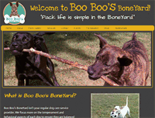 Tablet Screenshot of booboosboneyard.com